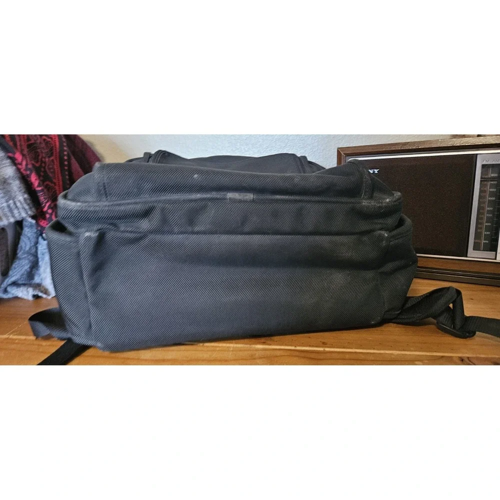 TUMI‎ Alpha Brief Pack Backpack Laptop Tablet Black Nylon Bag
